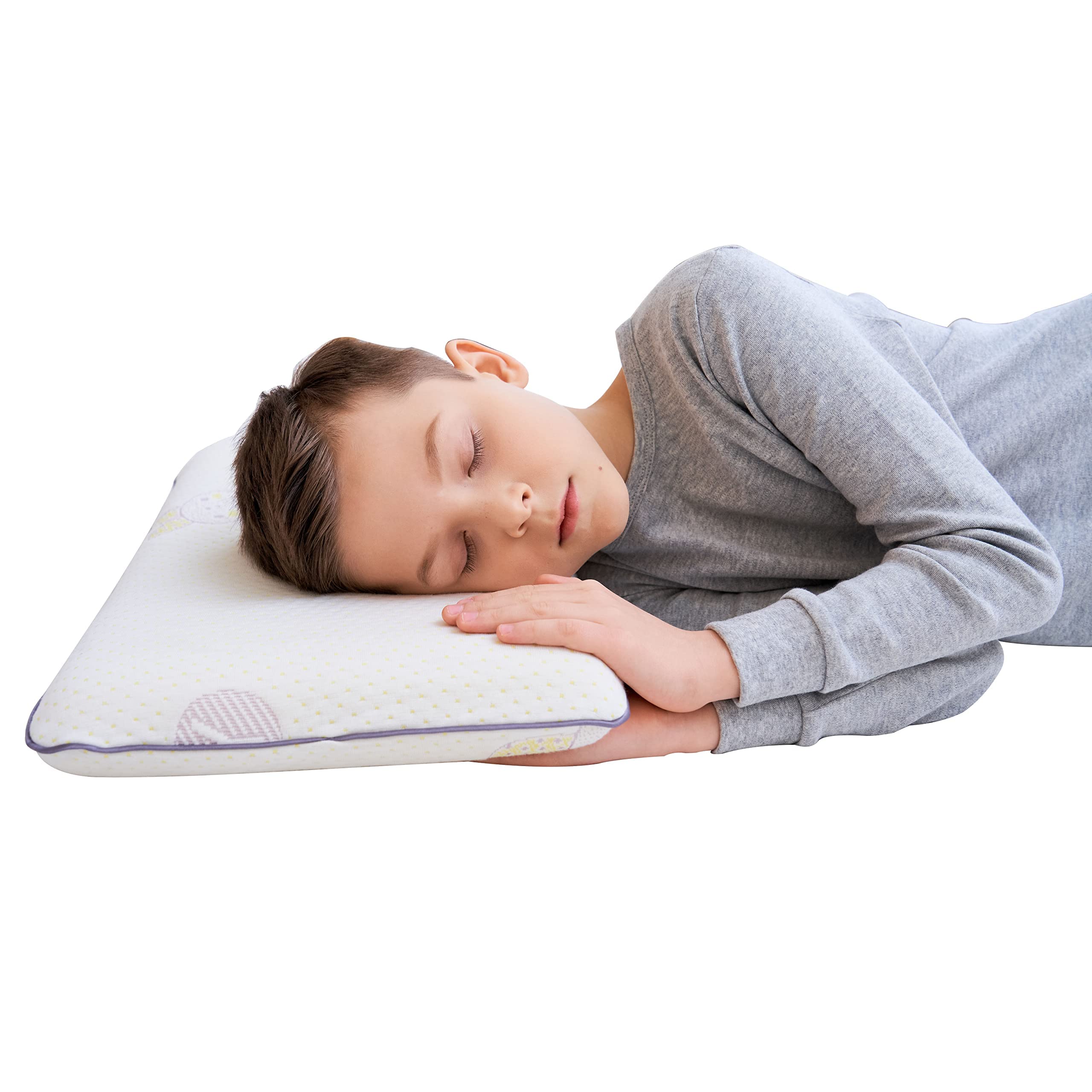 SIKAINI Kids Hypoallergenic Memory Foam Pillow for Sleeping (3-8 Years) - Soft & Supportive for Better Sleep, Allergy-Friendly Bedtime Comfort for Toddlers & Children - Perfect for Nursery, Daycare or Travel