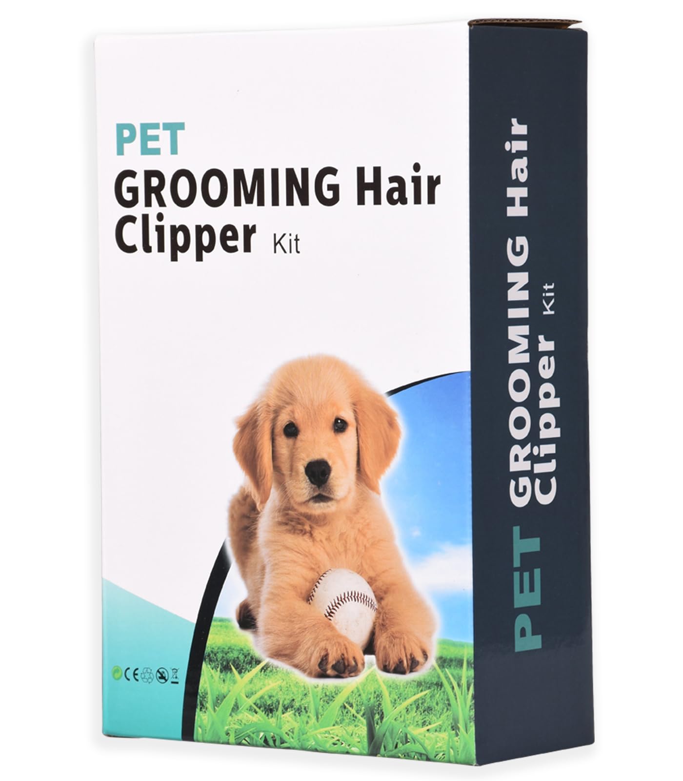 True Face Dog Grooming Kit - Low Noise Rechargeable Cordless Pet Clippers for Dogs & Cats - Professional Electric Hair Trimmer & Shaver for Home Grooming & Pet Spa Days
