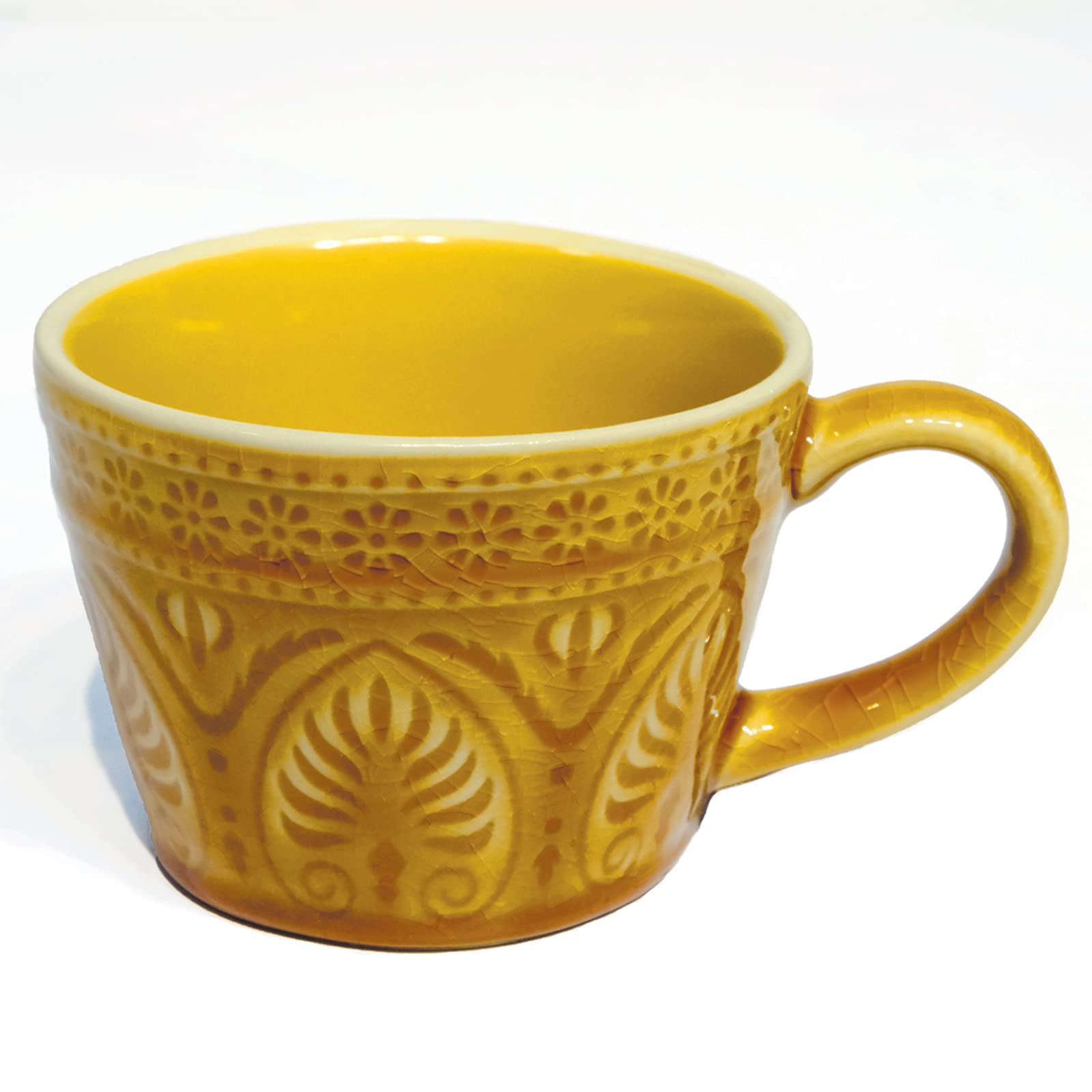 Premium Ceramic Coffee Mug with Unique Crack Design - 12oz Insulated Cup for Coffee, Tea, Latte & Hot Cocoa - Perfect Gift for Men & Women - Dishwasher & Microwave Safe - Ideal for Home, Office or Gifting