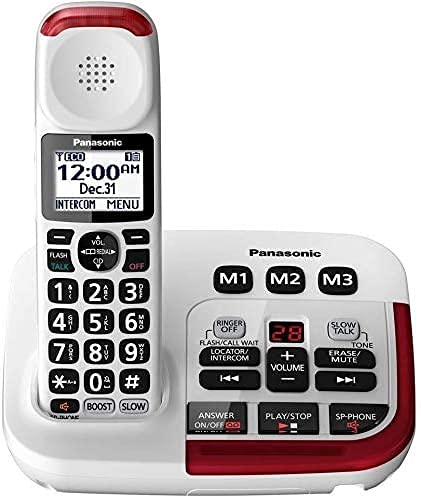Panasonic KX-TGM450S Cordless Phone with (1) KX-TGMA45S Handset - 50dB Volume Booster, Slow Talk Control, Noise Reduction, Caller ID - Ideal for Seniors & Hearing Impaired - Perfect for Home & Office Use