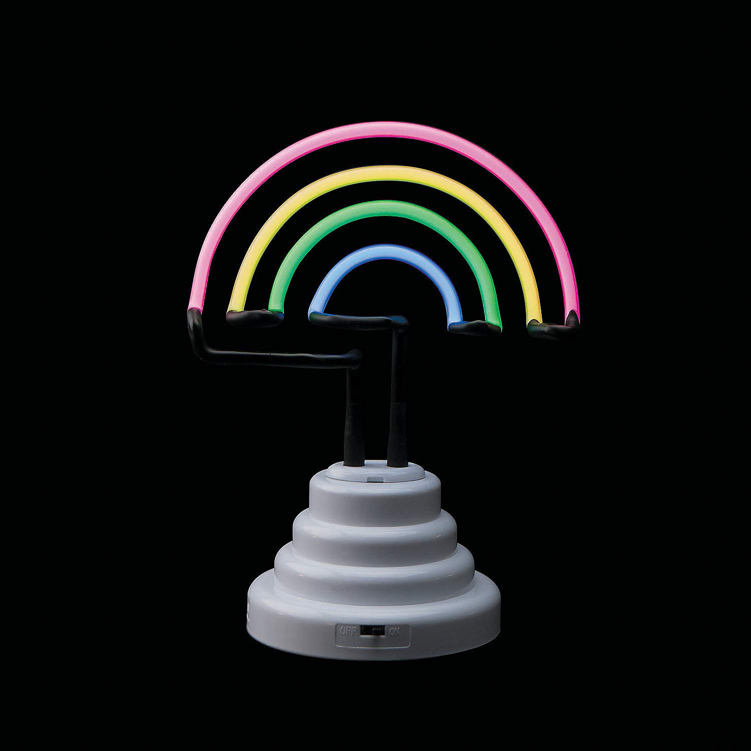 Fun Express Rainbow Neon Light - Vibrant LED Room Decor for Kids & Adults - Perfect for Bedroom, Party, Gaming Setup & Nightlight