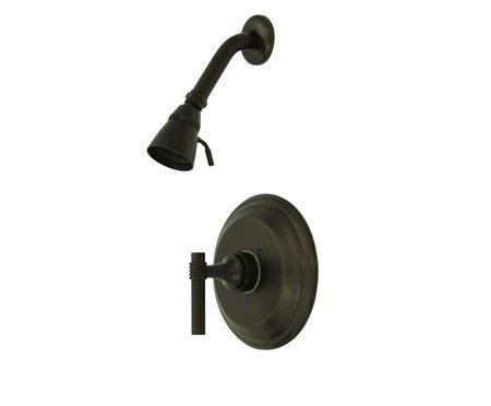 Premium Solid Brass Shower Faucet with Adjustable Shower Head - Oil Rubbed Bronze Finish for Bathroom & Spa Relaxation