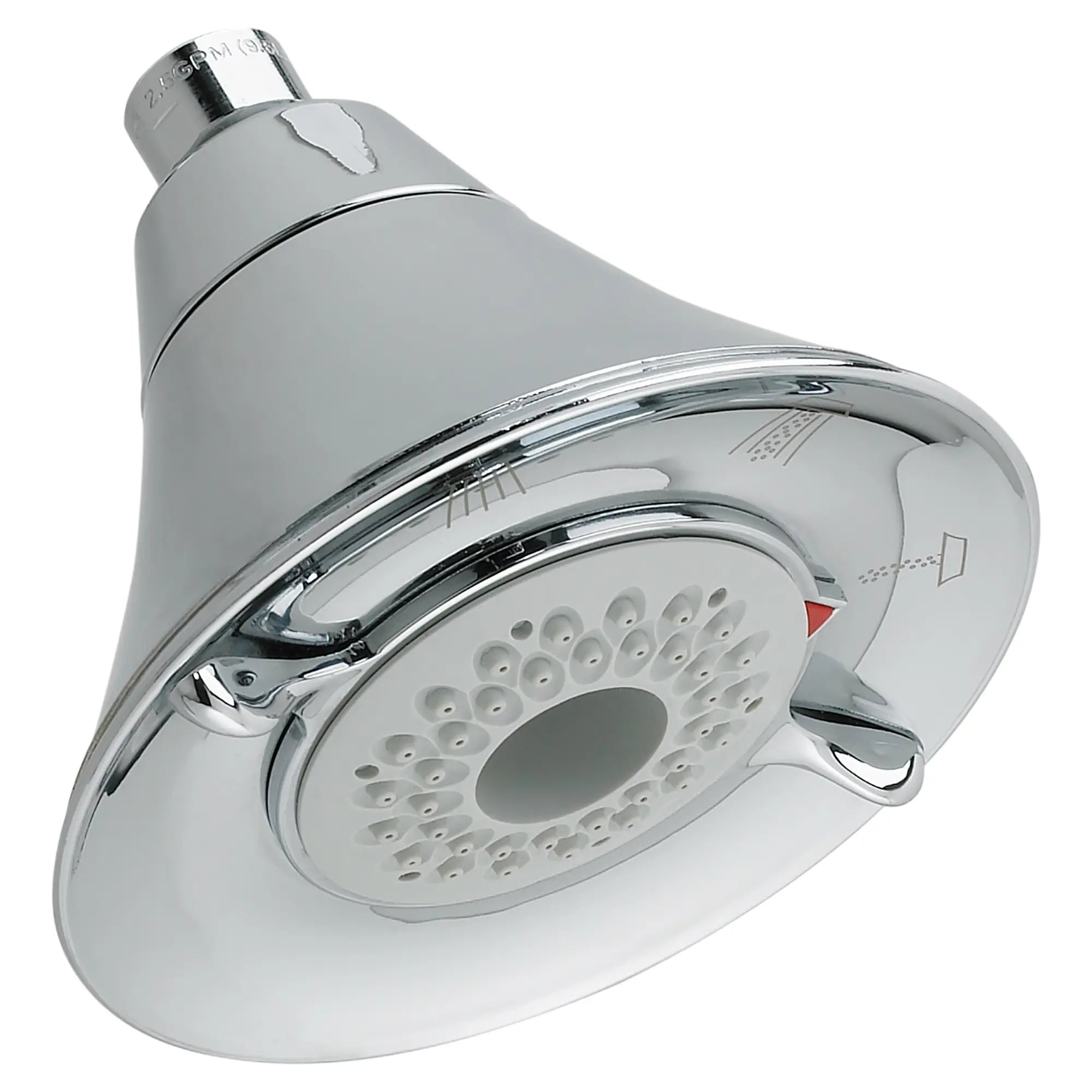 FloWise Transitional 2.0 GPM/7.6 LPM Water Saving Fixed Shower Head - High Efficiency Low Flow Showerhead for Eco-Friendly Bathroom & Sustainable Home Use