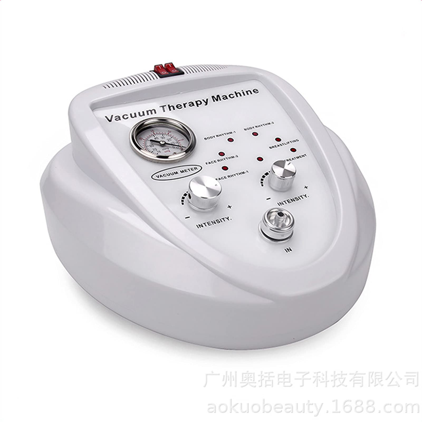 DEWEI Vacuum Breast Massager & Butt Lifter - Body Shaping Device for Women, Skin Tightening & Cellulite Reduction, Portable Home Spa Equipment (White) - Perfect for Postpartum Recovery, Gym Workouts & Daily Body Care
