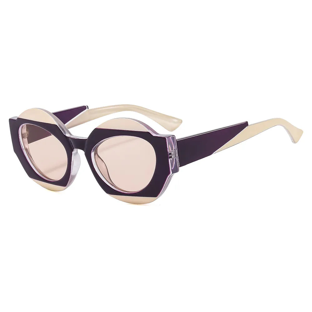 CCspace Unisex Full Rim Oval Resin Eyeglasses Frame 56864 - Lightweight & Durable for Reading, Work, and Everyday Fashion