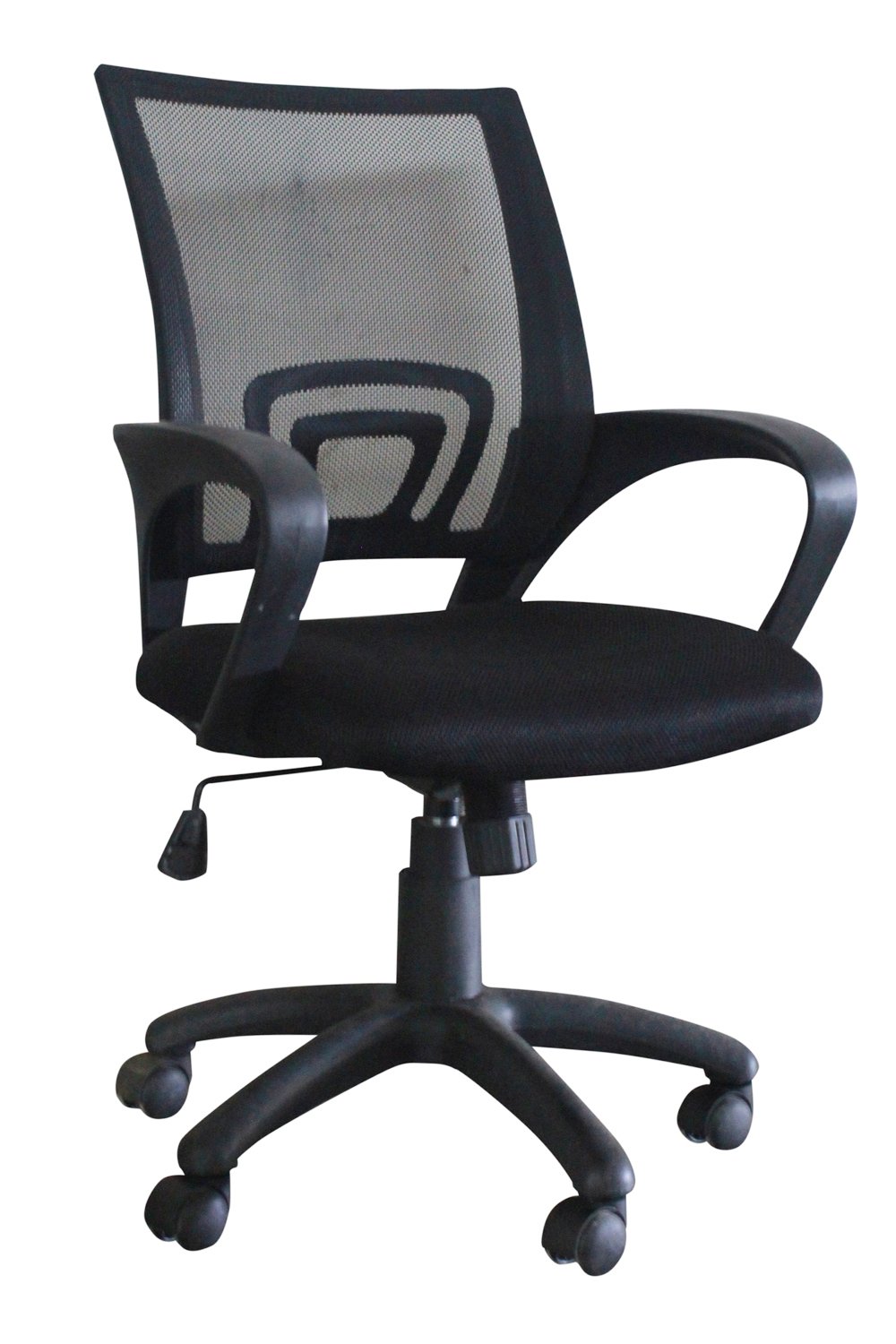 Ergonomic Mid Back Mesh Office Chair with Wheels - Adjustable Height & Lumbar Support for Home & Office Workspaces - Comfortable Computer Desk Chair for Long Hours of Sitting (Model 7009)