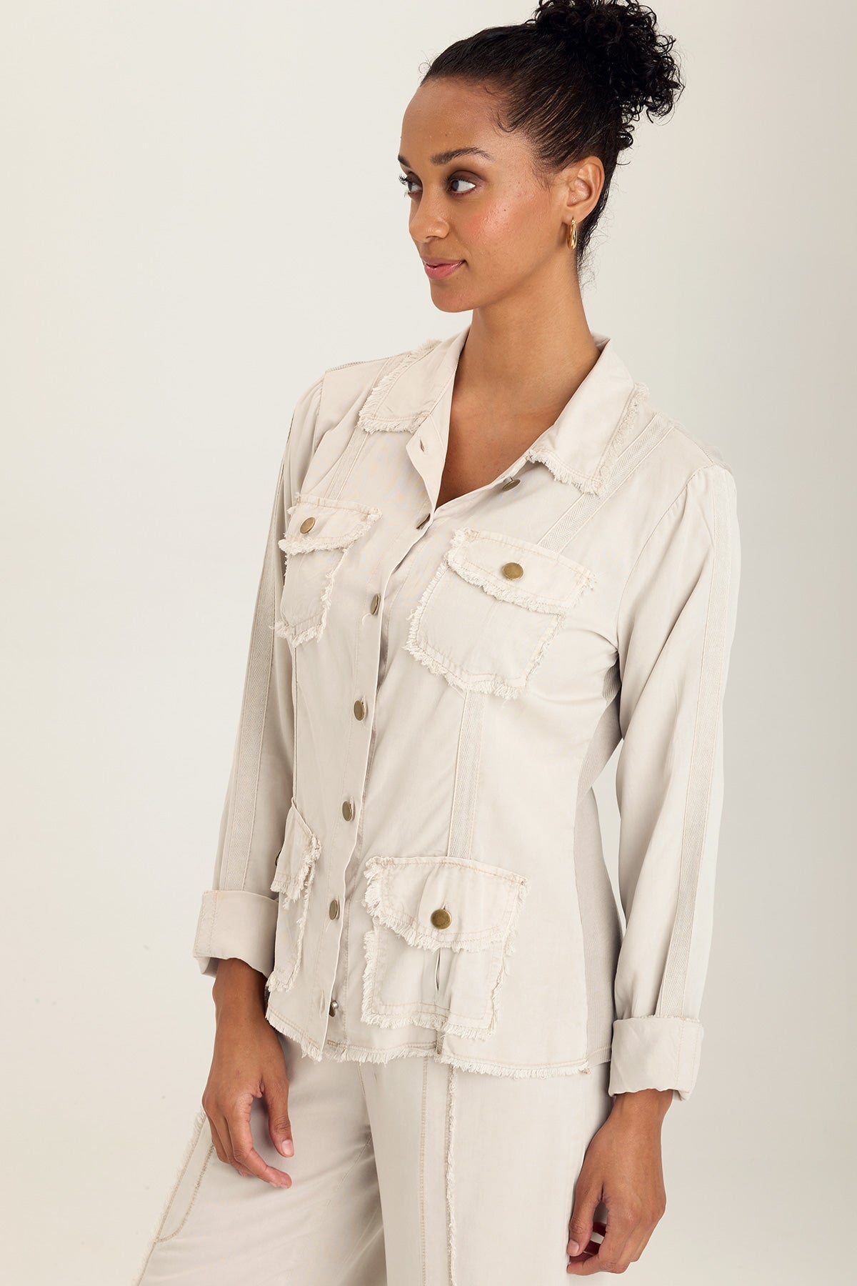 Men's Twill Safari Jacket - Lightweight Outdoor Adventure Jacket for Hiking, Travel & Casual Wear