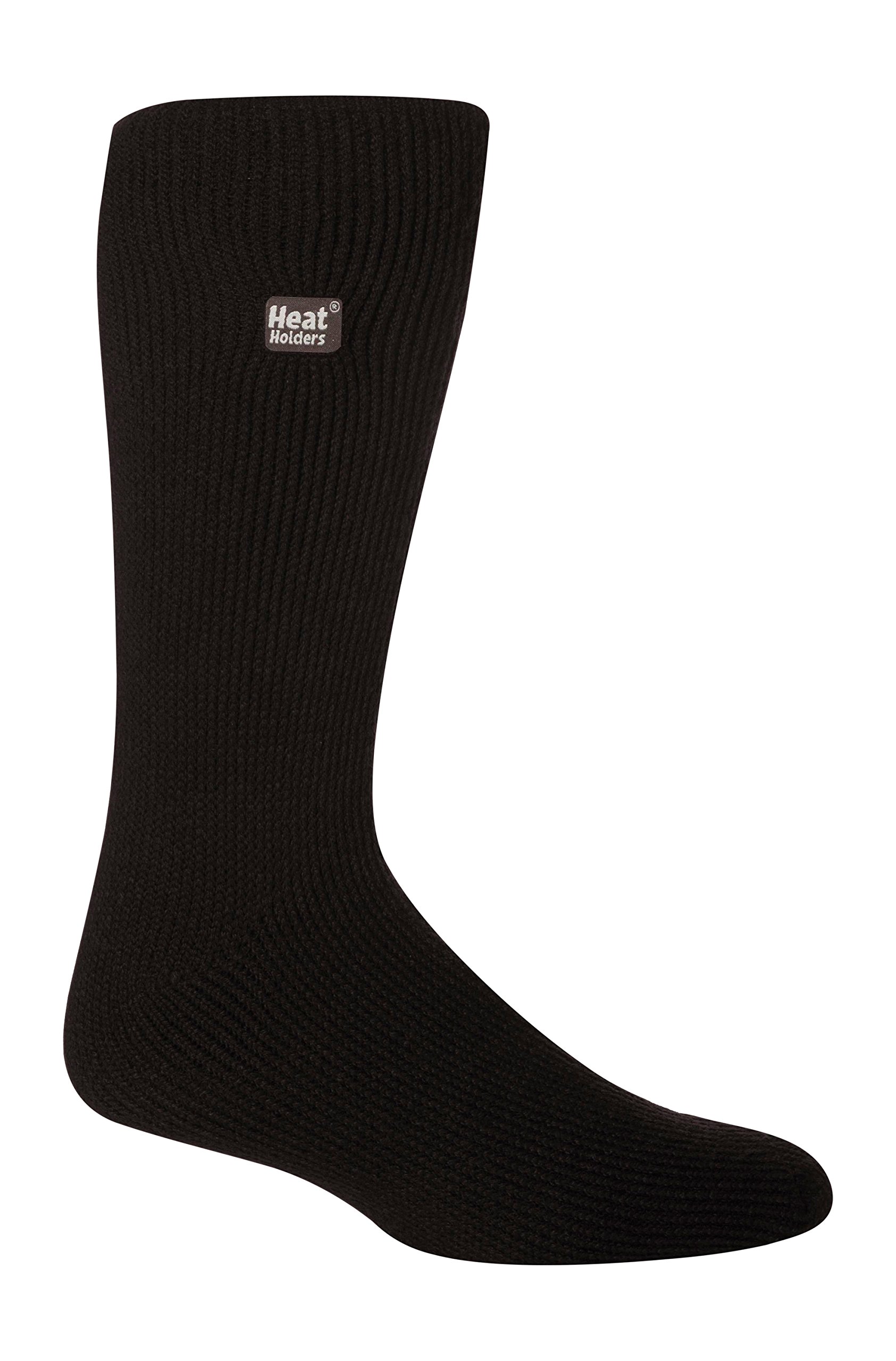 Heat Holders Men's Original Ultimate Thermal Socks - Ultra Warm Winter Socks for Cold Weather, Size 7-12 US (Black) - Perfect for Skiing, Snowboarding, Hiking & Outdoor Activities