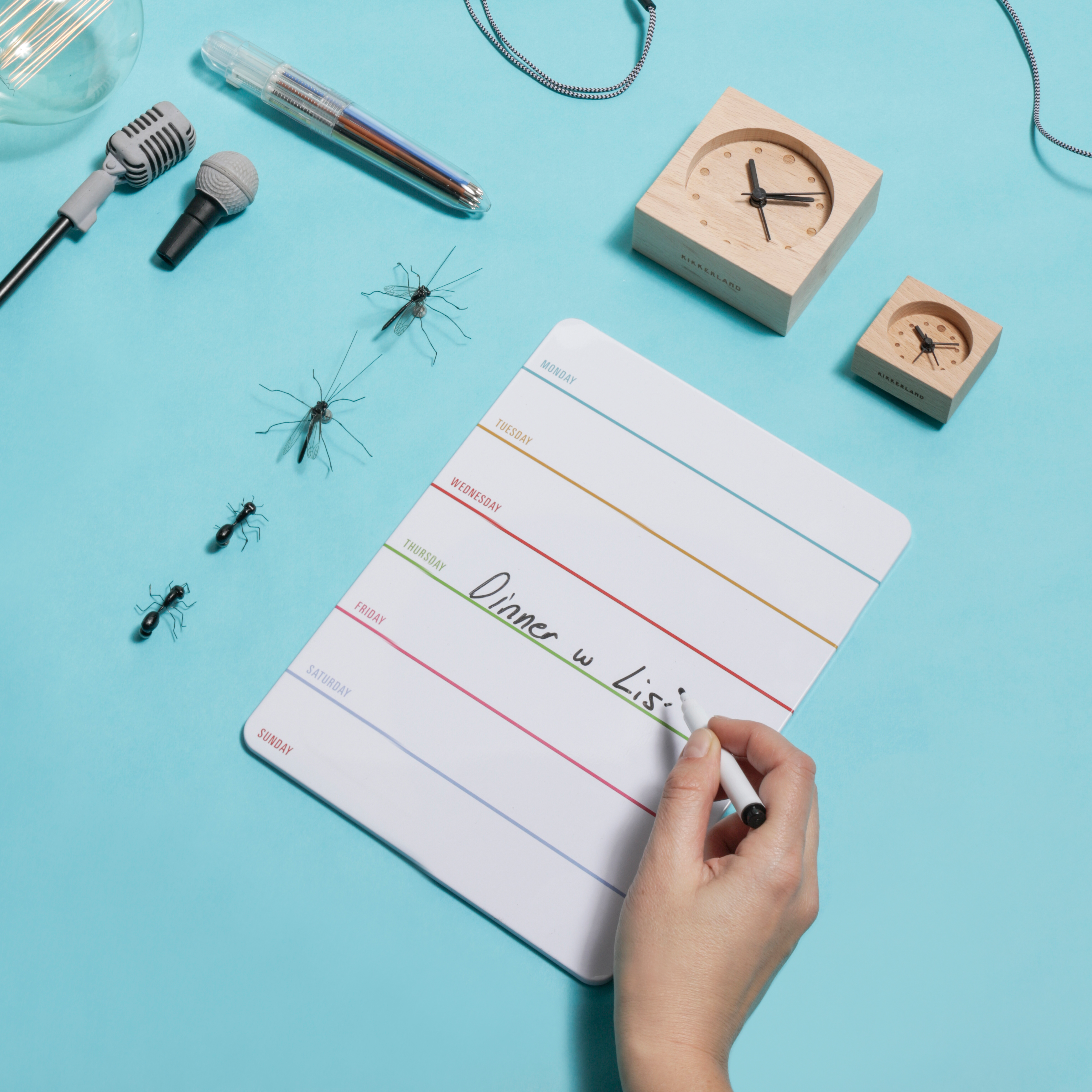 Weekly Dry Erase Board - Whiteboard Calendar Planner for Home & Office - Reusable Wall Calendar for Schedules, Reminders & To-Do Lists - Perfect for Kitchen, Classroom, or Workspace Organization