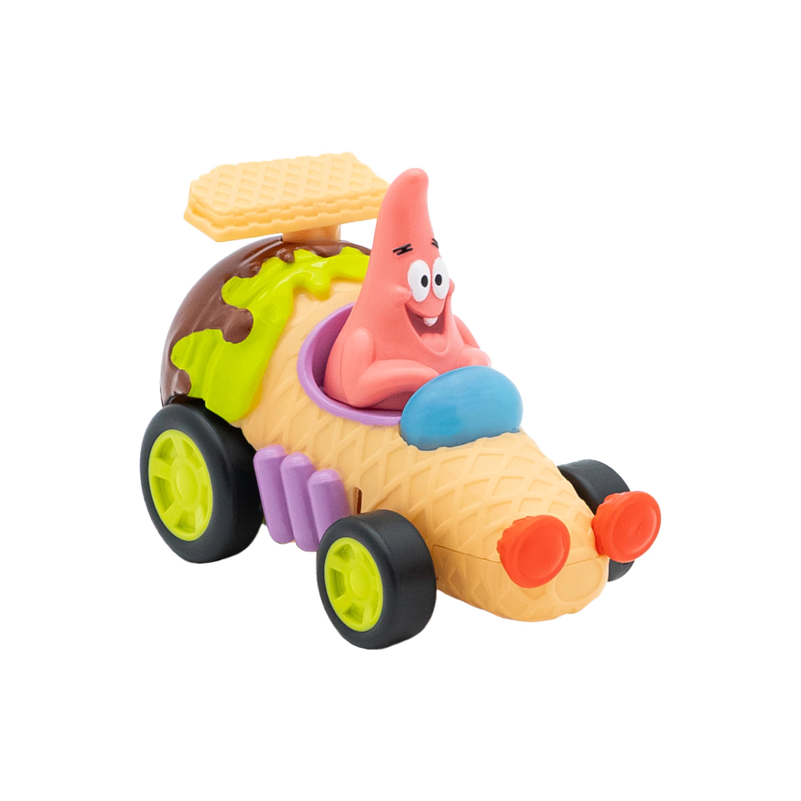 SpongeBob SquarePants Bikini Bottom Boaters Rev Up Racers Toy Set with Spongebob & Patrick - Race Car Playset for Kids Ages 3+ - Perfect for Birthday Gifts, Pretend Play & Preschool Learning Activities