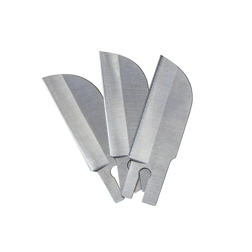 Klein Tools 44138 Replacement Coping Blades - 3-Pack for Folding Utility Knife No. 44218 | Durable & Sharp Blades for Carpentry, DIY Projects & Home Renovations