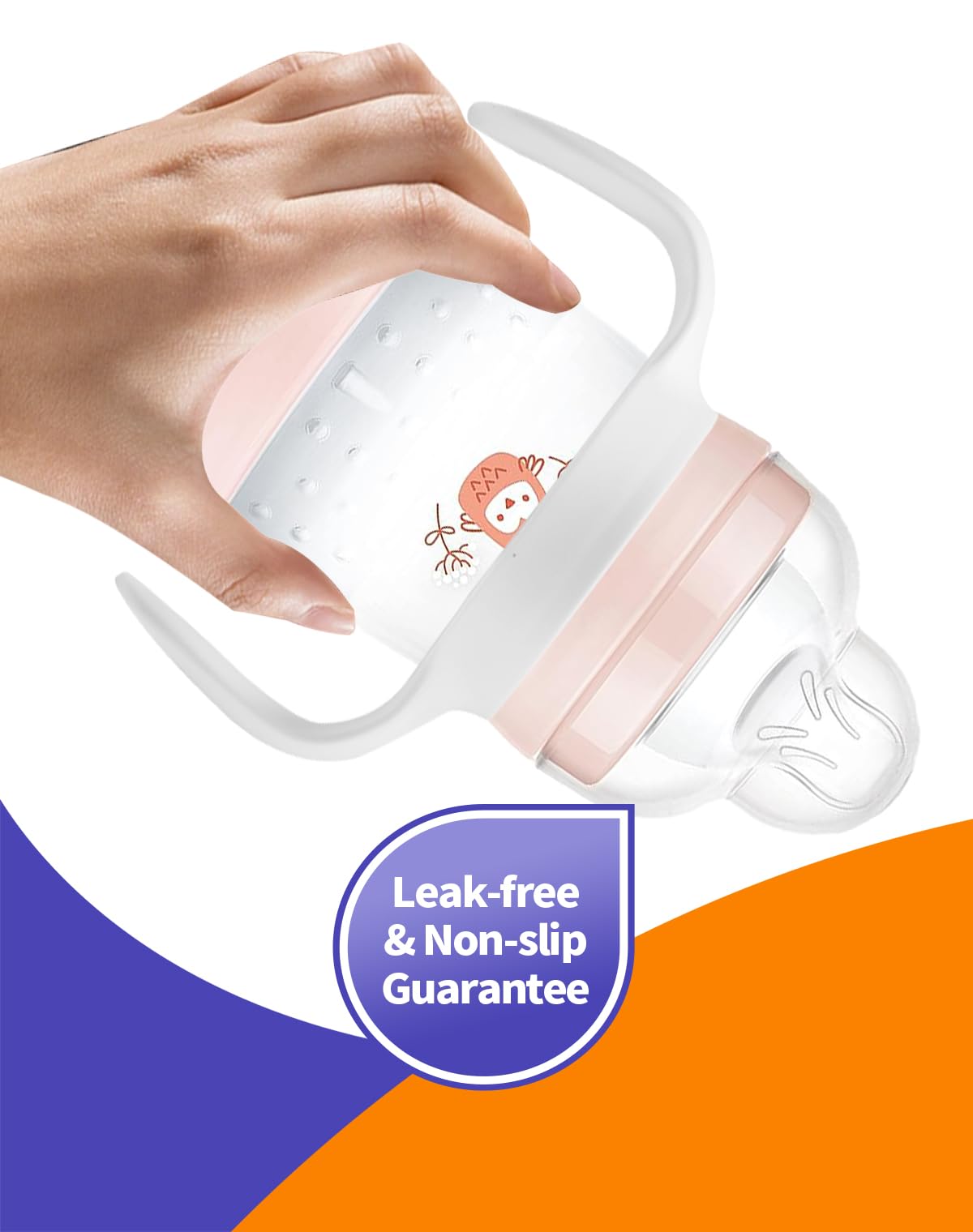 MAM Baby Bottle Handles - 2 Pack, Compatible with MAM Bottles for Newborns & Infants - Ergonomic Baby Bottle Accessories for Easy Feeding - Perfect for Travel, Daycare & Home Use