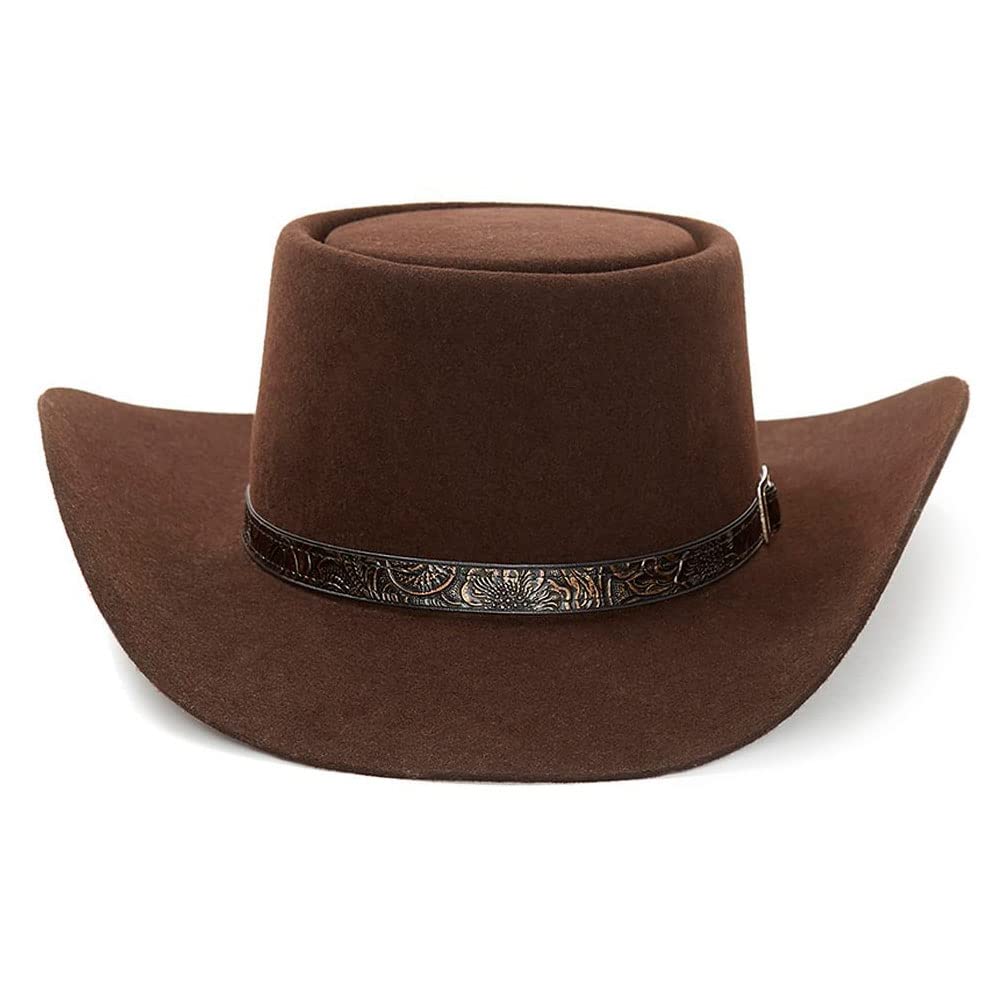 Stetson Revenger 4X Felt Chocolate Brown Cowboy Hat for Men - Western Style Rancher Hat (SBRVGR-463422) - Perfect for Rodeo, Country Music Festivals & Outdoor Adventures
