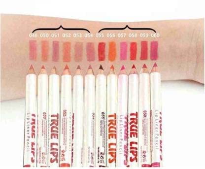True Lips Lip Liner Pencil - Natural Finish Makeup Set with Hyper Glossy Eyeliner, Hypercurl Mascara, Eyebrow Pencil & Kajal Pencil | Perfect for Everyday Makeup, Party Looks & Professional Beauty Routines