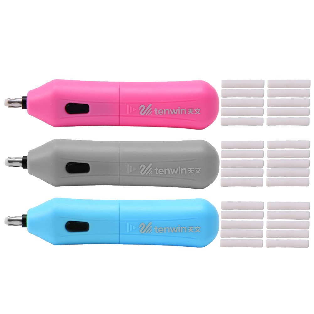 Portable Electric Eraser Pen with 10 Refillable Eraser Cores - Perfect for Artists, Students, Sketching & Painting | Correction Tape & Whiteout for Art Projects, School Work & Office Use