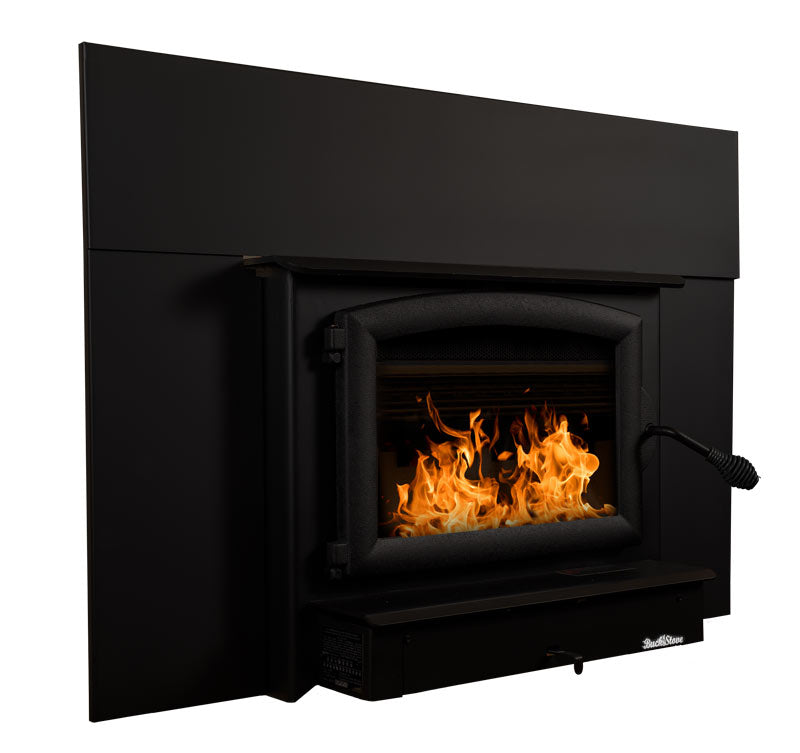 Buck Stove Model 74 Fireplace Insert with Black Door - Efficient Wood Burning Stove for Cozy Home Heating & Winter Warmth - Perfect for Living Rooms, Cabins, and Rustic Decor