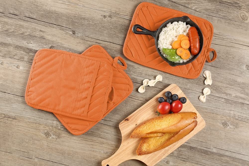 Heat Resistant Oven Pot Holder Set of 5 - 7