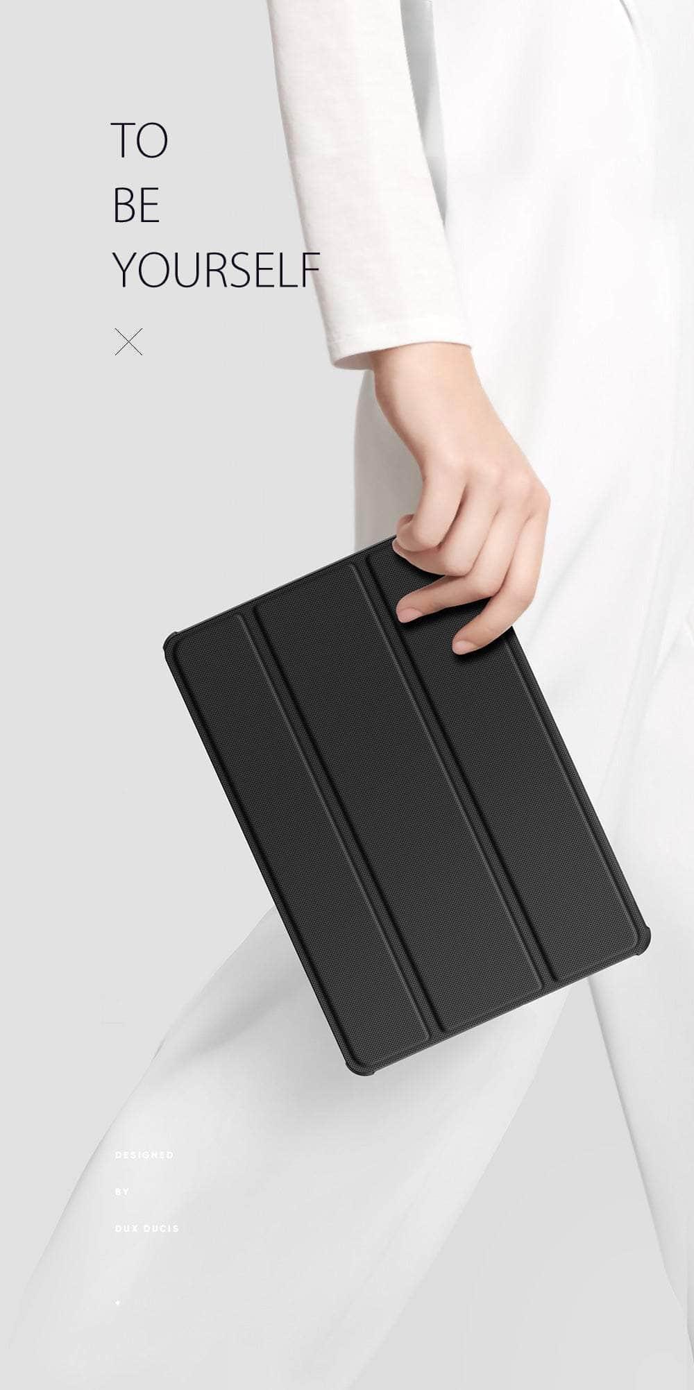 DUX DUCIS Premium Leather Case for Samsung Galaxy Tab S8 Plus X800 with Smart Sleep/Wake & Pencil Holder - Perfect for Work, Study & Travel