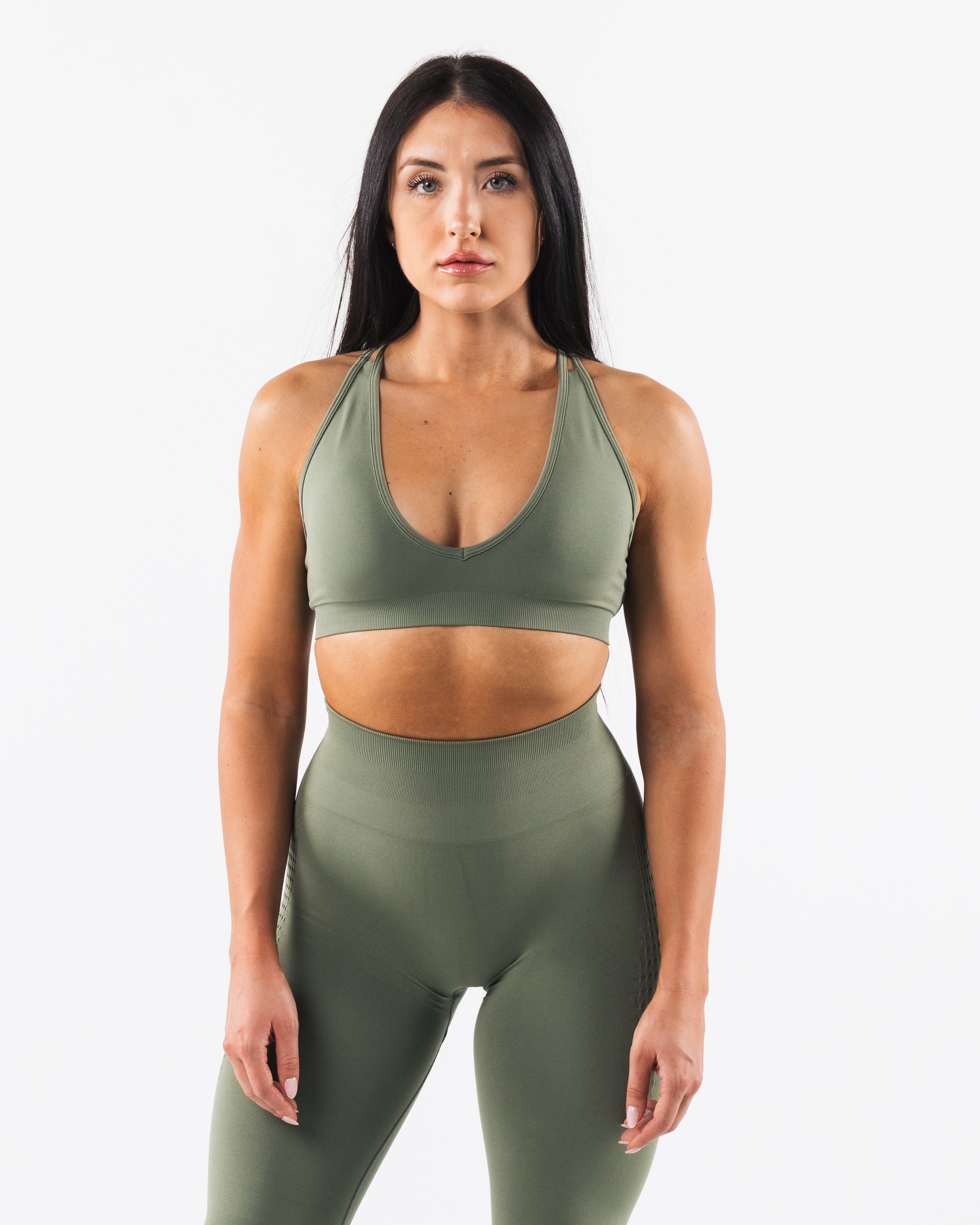 Amplify Deep V Push Up Bra - Sexy Lace Underwire Bra in Noble Green for Women | Perfect for Date Nights & Special Occasions