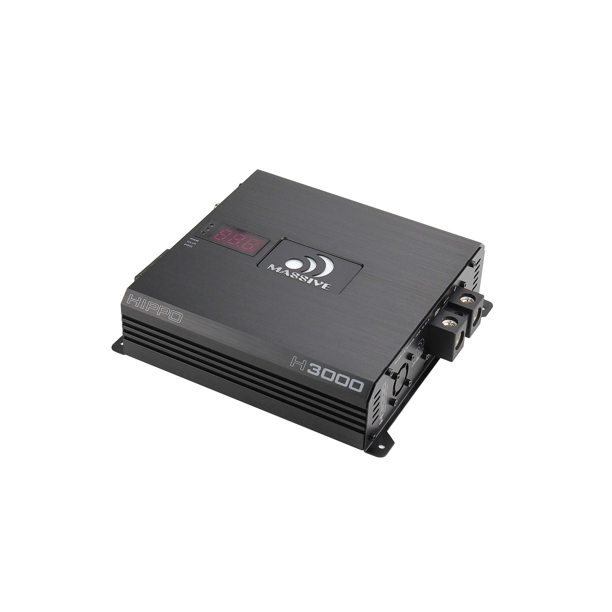 H3000 3000W RMS Mono Block Amplifier 1 Ohm - Hippo Series Car Audio Amp with Bass Remote | Perfect for Subwoofers & Car Audio Systems