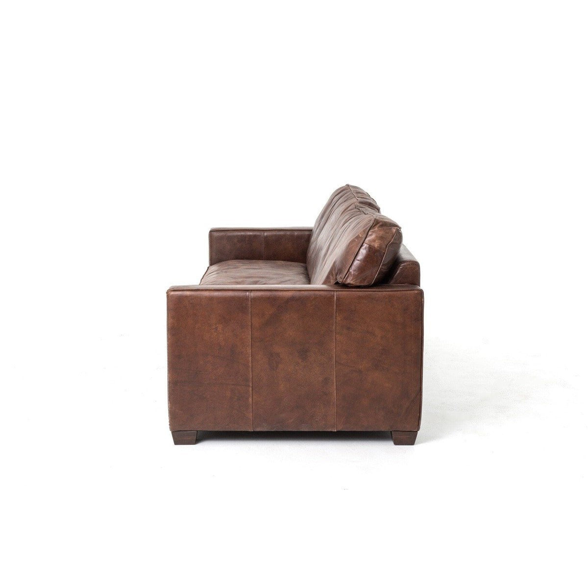 Amalthea Sofa 88 Cigar - Modern Leather Sectional Couch for Living Room | Perfect for Home Theater & Family Gatherings