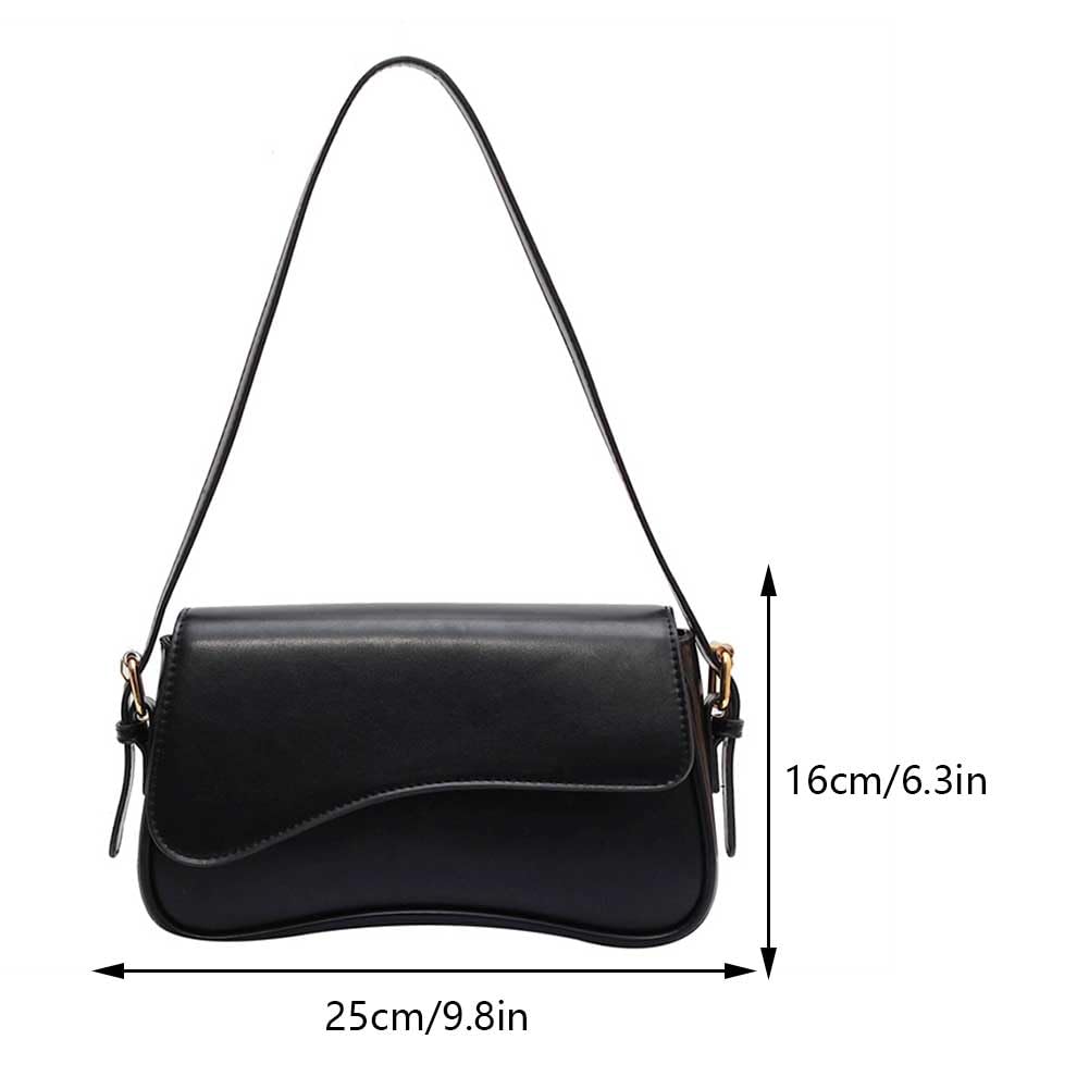 Stylish Women's PU Leather Satchel Tote Bag with Top Handle & Buckle Flap - Trendy Shoulder Bag for Work, Travel & Shopping - Perfect Hobo Bag for Daily Use & Office Commute