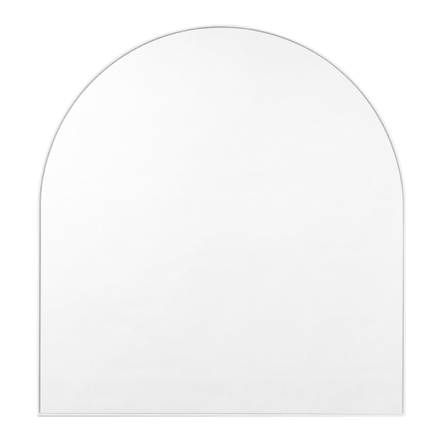 Bjorn Arch Mirror - Modern Bright White Wall Mirror for Bathroom, Bedroom & Living Room Decor - Elegant Full-Length Mirror with Arch Design for Home & Office