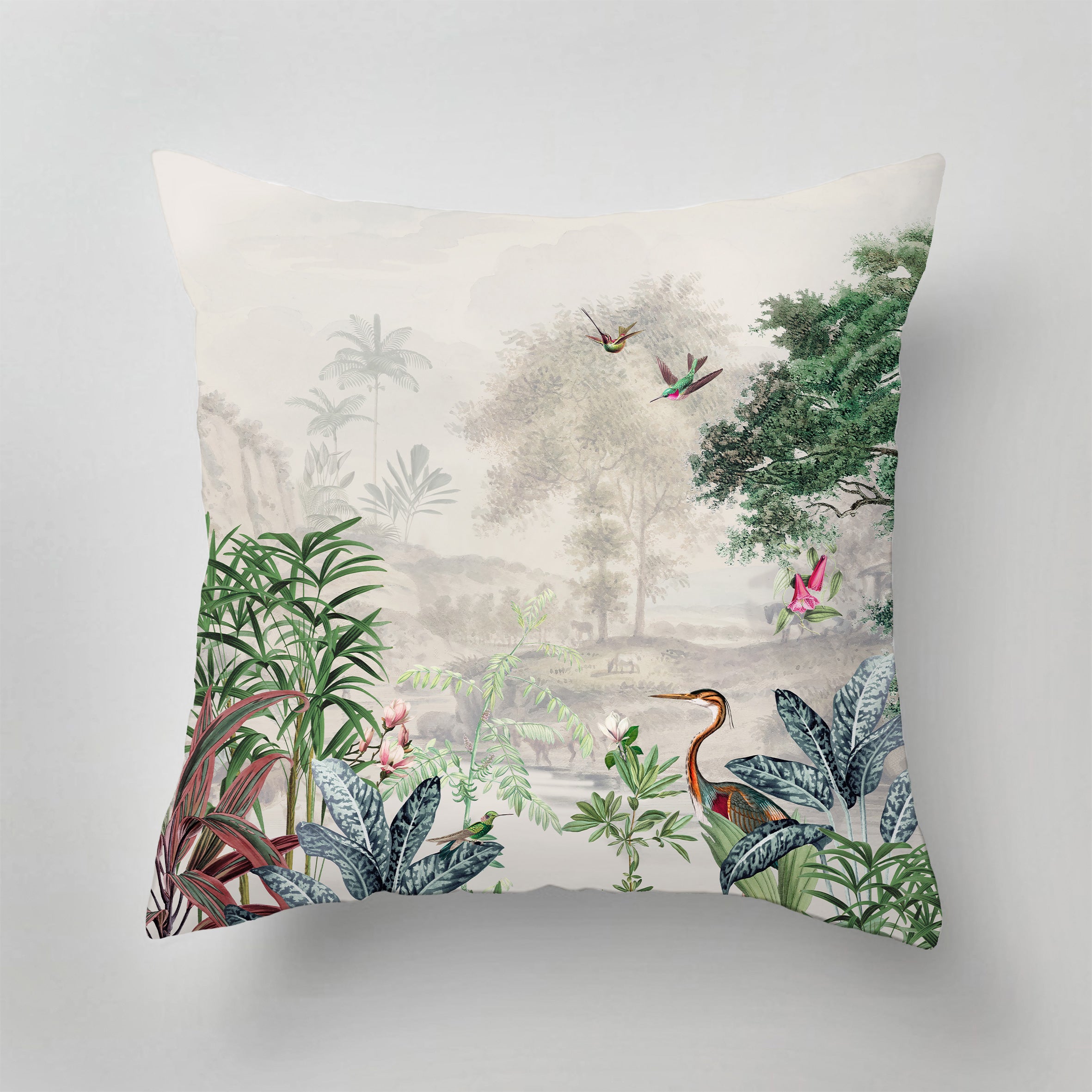 Outdoor Pillow with Scenic Landscape Design - Waterproof & Durable for Patio, Garden, Camping, and Poolside Relaxation