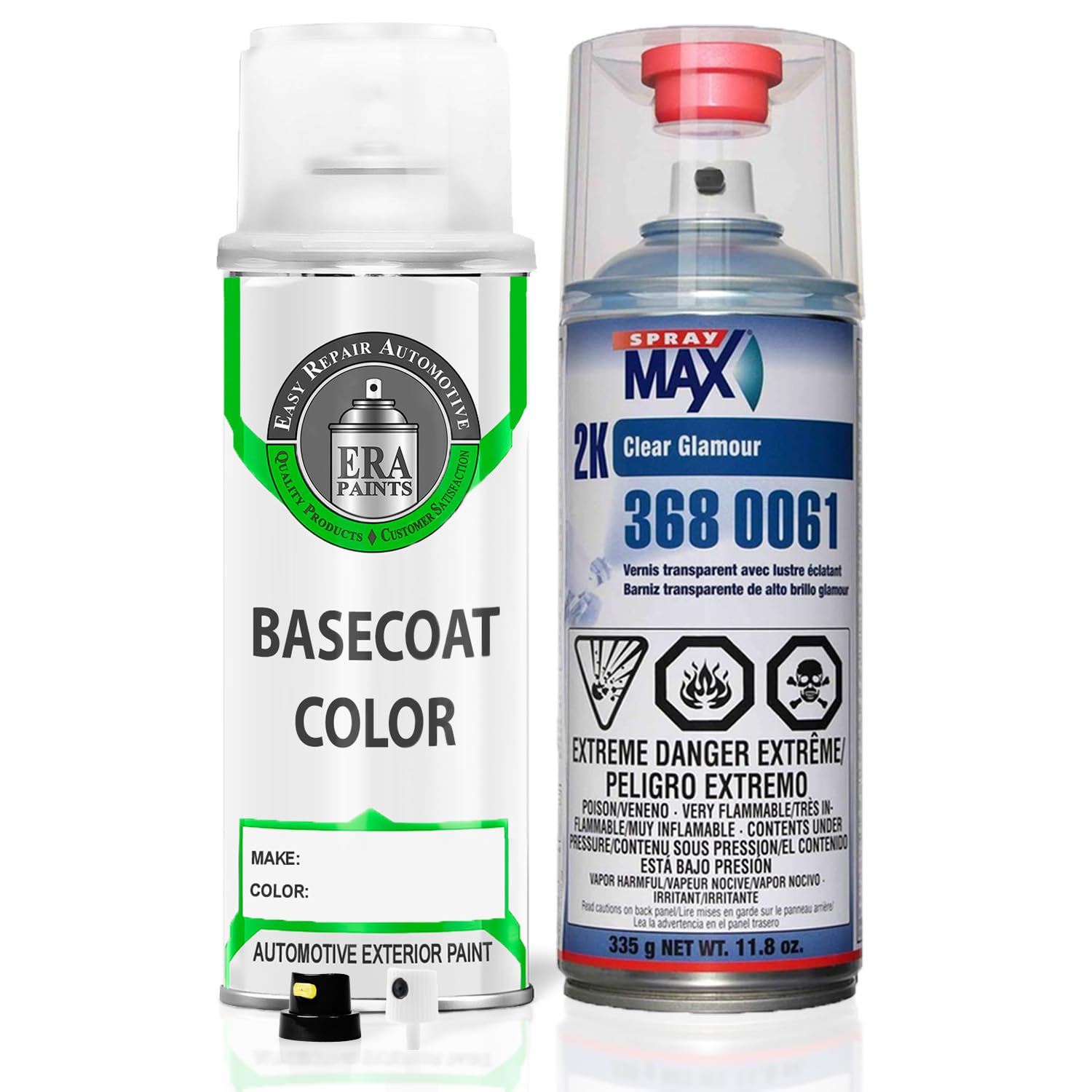 ERA Paints WA633R/GAV Urbane Moss Metallic Automotive Spray Paint - Exact Color Match for CHEVROLET Vehicles - Complete Kit with 2K 3680061 Clearcoat - Perfect for Car Touch-Ups, DIY Auto Repairs & Restoration Projects