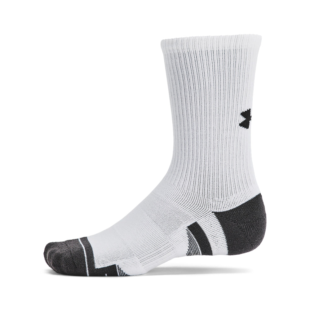 Under Armour Performance Tech Crew Socks 6-Pack for Men & Women - Moisture-Wicking Athletic Socks for Running, Gym & Sports