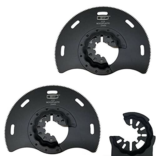 5X Fine Wood & Plastic Oscillating Multitool Saw Blades - Starlock Plus/Max Quick Release Compatible with Bosch GOP 12V-28N, 350QSL, Q-star, Fein Multimaster - Universal Fit for DIY, Woodworking, Flooring & Renovation Projects
