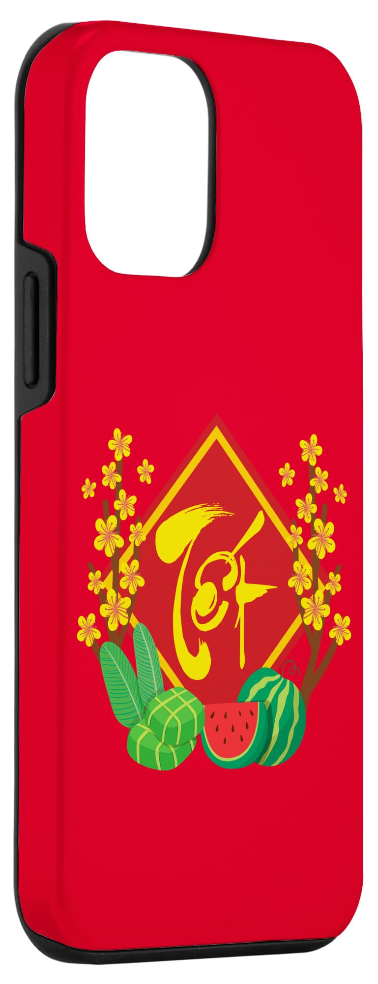 iPhone 12 Mini Protective Case - 2025 Tet Lunar New Year Special Edition with Traditional Banh Chung Design | Perfect for Vietnamese New Year Celebrations & Daily Use
