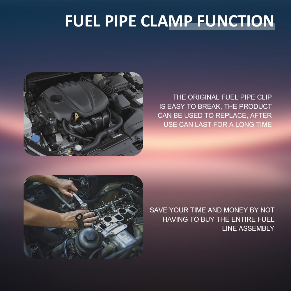 Fuel Line Clips & Transmission Line Clips Replacement Kit - 3/8