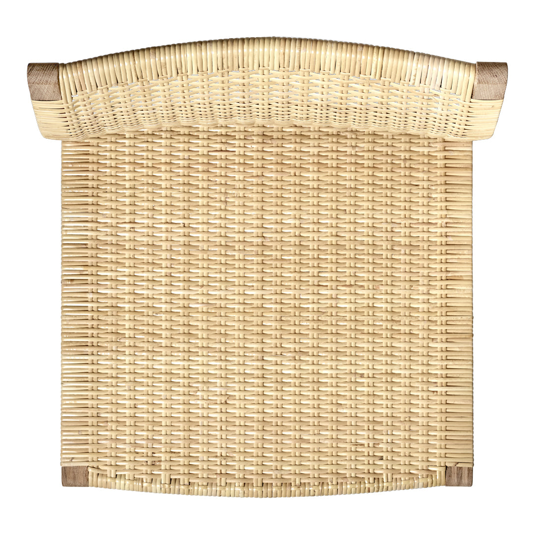 BM61 Natural Cane Wicker Chair - Rattan Accent Chair for Patio, Living Room & Bedroom - Boho Style Indoor Outdoor Seating Furniture