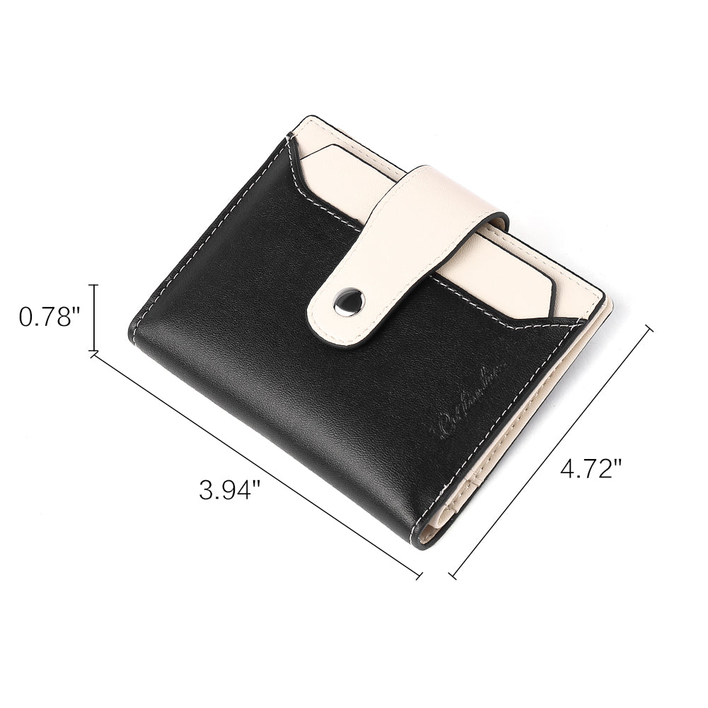 Lnna Small Zipper Wallet with ID Window - Slim Checkbook Cover for Women & Men - Perfect for Travel, Business & Everyday Use