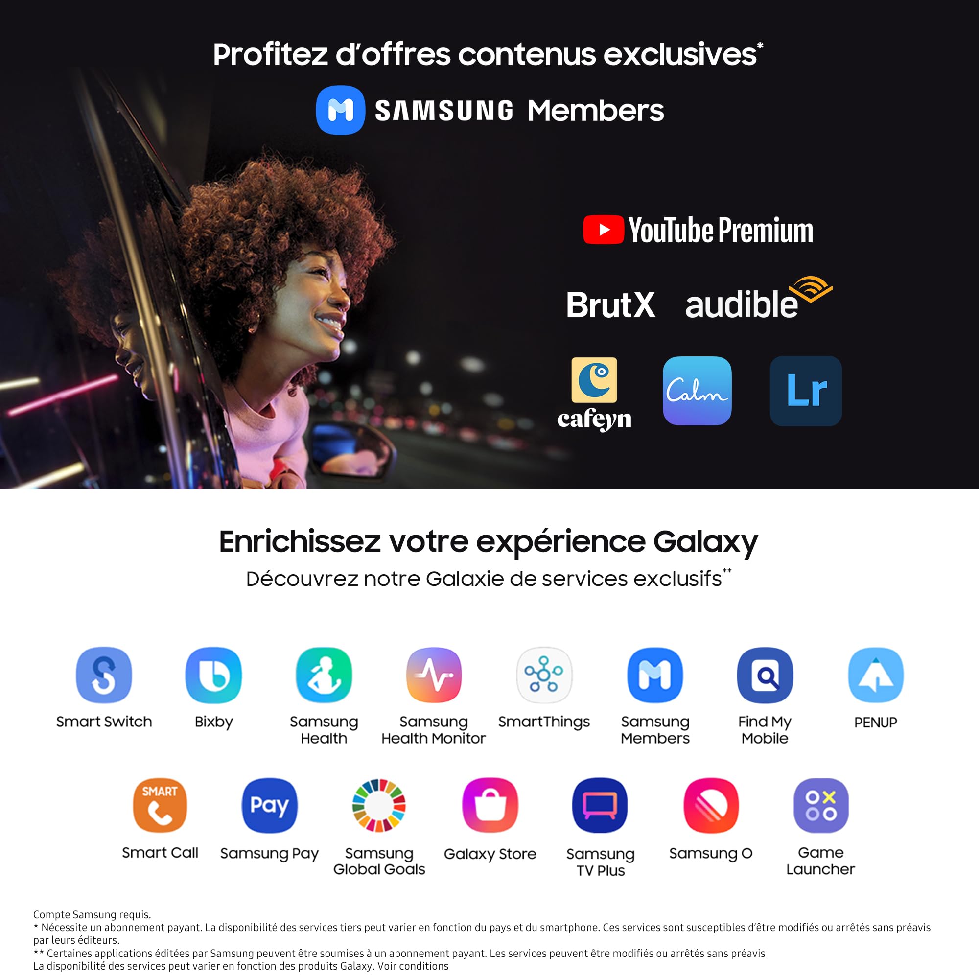 Samsung Galaxy A25 5G Unlocked Smartphone - 256GB Storage, 25W Fast Charger Included (Exclusive to Amazon) - Night Blue - French Version - Perfect for Streaming, Gaming & Productivity