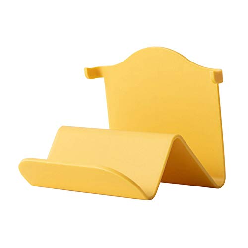 Yellow Plastic Soap Holder for Shower - Wall Mounted Bathroom Soap Dish with Drain Holes, Soap Storage Tray for Kitchen, Bathroom & RV - Durable & Waterproof Shower Organizer
