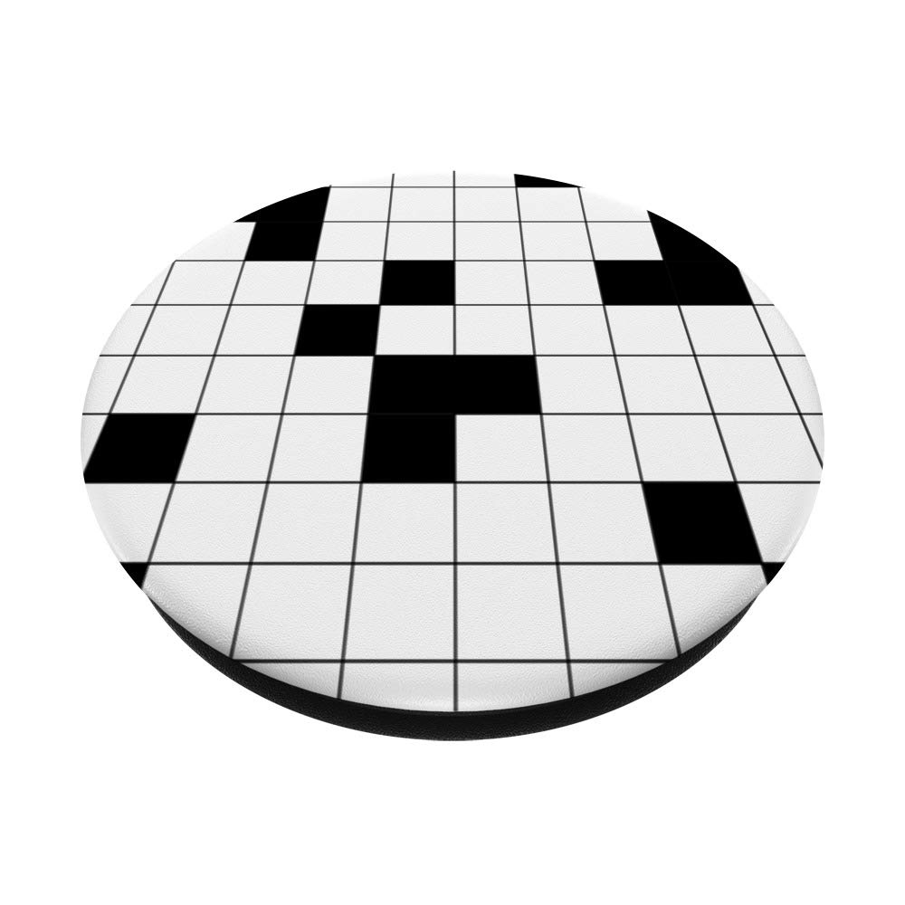 Geometric Squares Black & White PopSocket PopGrip: Swappable Phone & Tablet Grip for Secure Hold & Stylish Design - Perfect for Daily Use, Travel, and Hands-Free Viewing