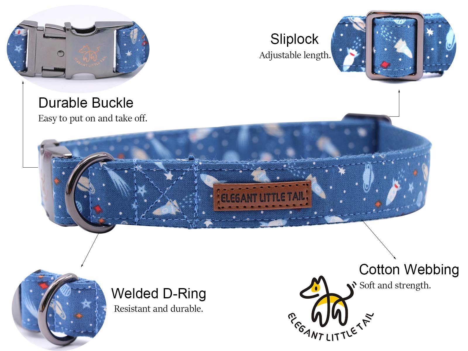 Elegant Bow Tie Dog Collar with Adjustable Cotton & Webbing - Perfect for Small, Medium & Large Dogs | Wedding, Party & Daily Walk Accessories