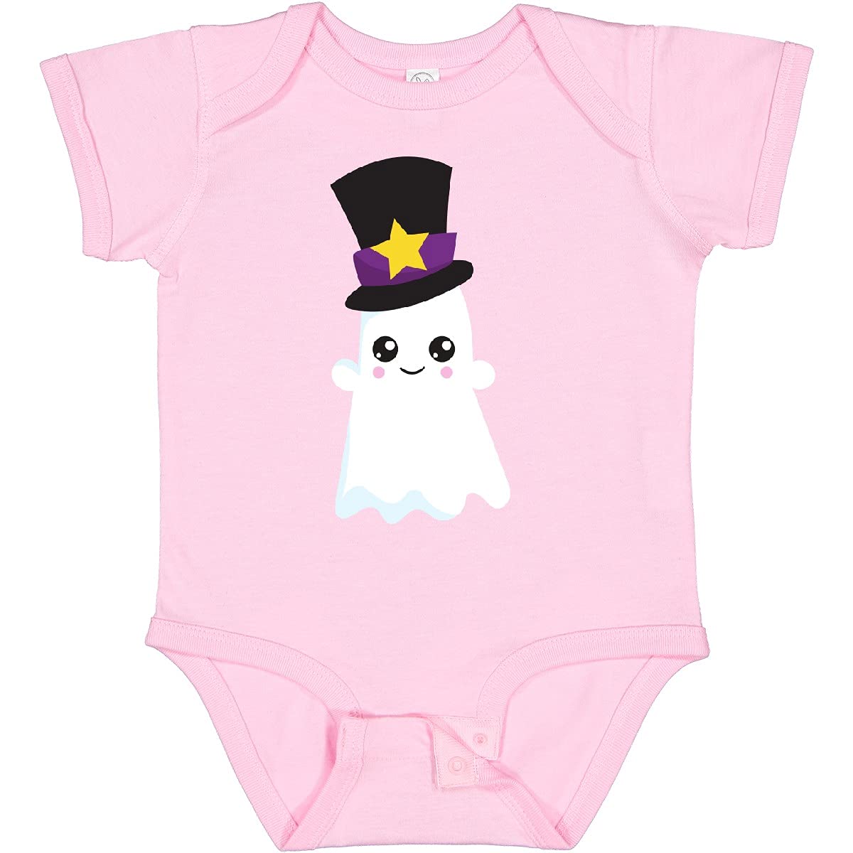 Inktastic Halloween Ghost Hat Trick or Treat Boo Baby Bodysuit - Cute Halloween Outfit for Infants & Toddlers - Perfect for Trick-or-Treating, Halloween Parties & Photo Shoots