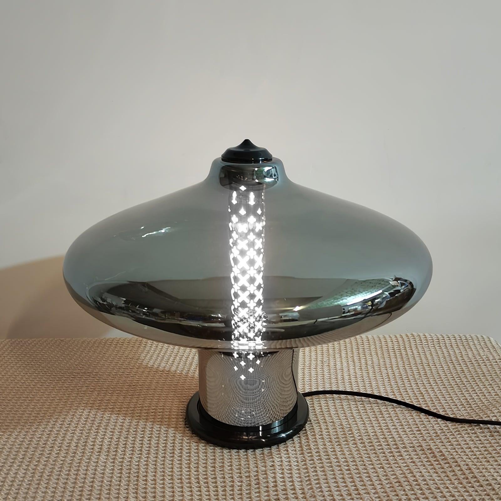 Modern Space Age Table Lamp - Sleek LED Desk Light for Home Office, Bedroom & Living Room Decor - Perfect for Reading, Working & Relaxing