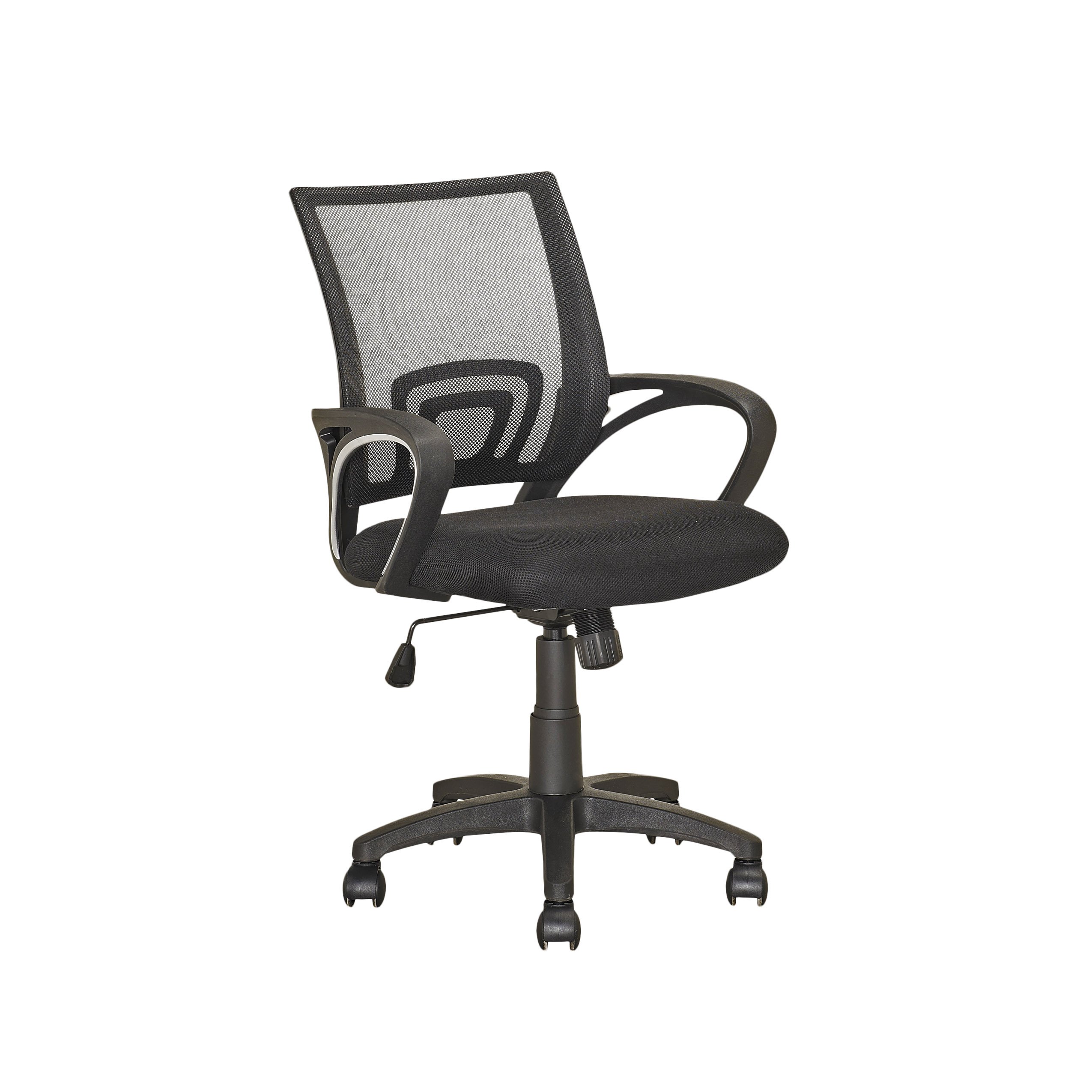 CorLiving Ergonomic Office Chair with Adjustable Height & Lumbar Support - Black - Perfect for Home Office, Gaming & Workspace Comfort