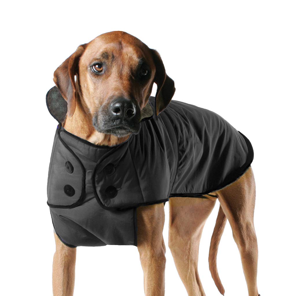 Waterproof Windproof Breathable Winter Dog Coat for Small Medium Large Breeds - Muttluks Insulated Belted Dog Jacket for Cold Weather, Snow, Rain & Outdoor Adventures