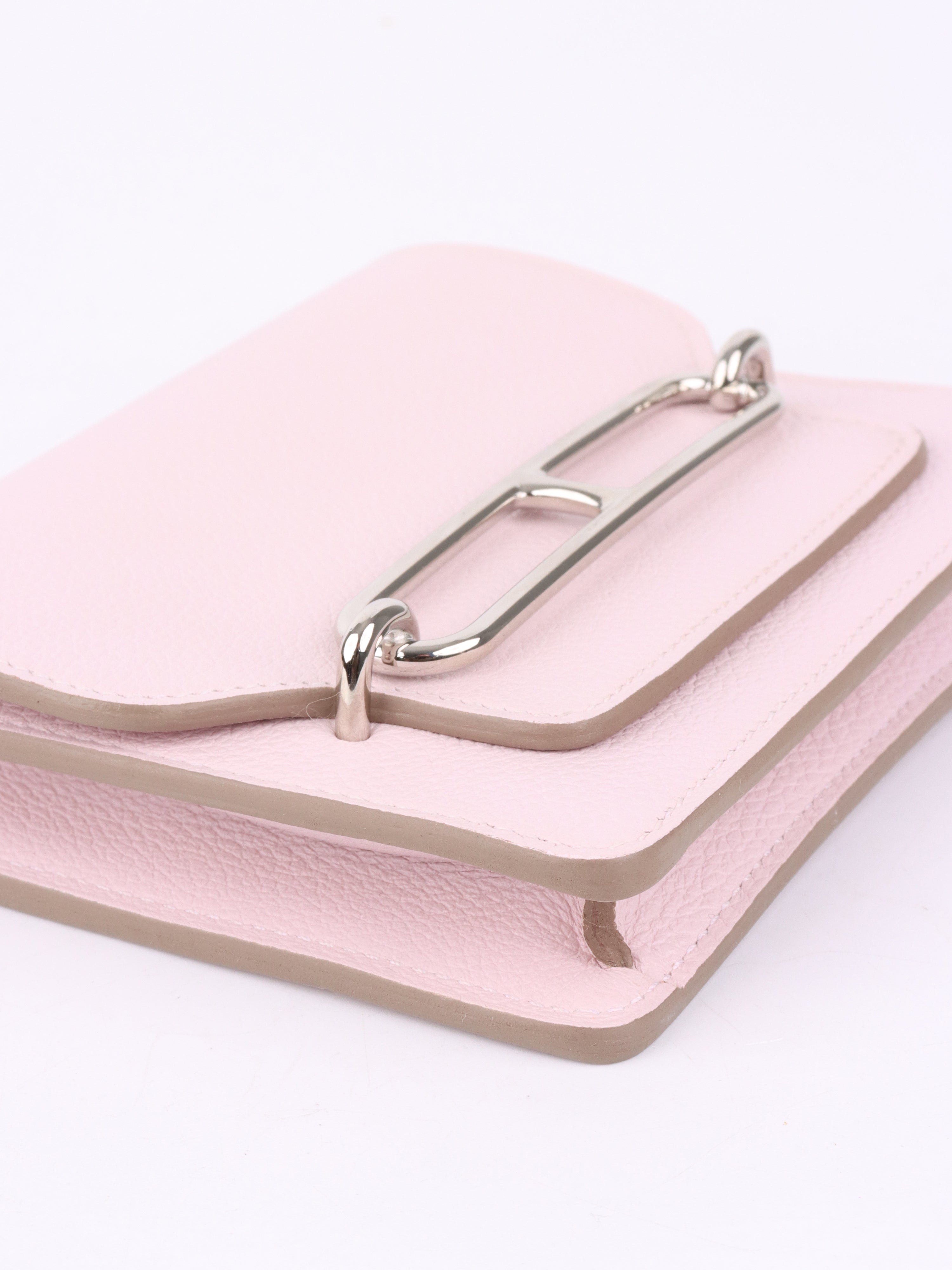 Hermes Roulis Slim Wallet in Mauve Pale - Luxury Leather Card Holder for Women | Perfect for Everyday Use, Travel & Special Occasions