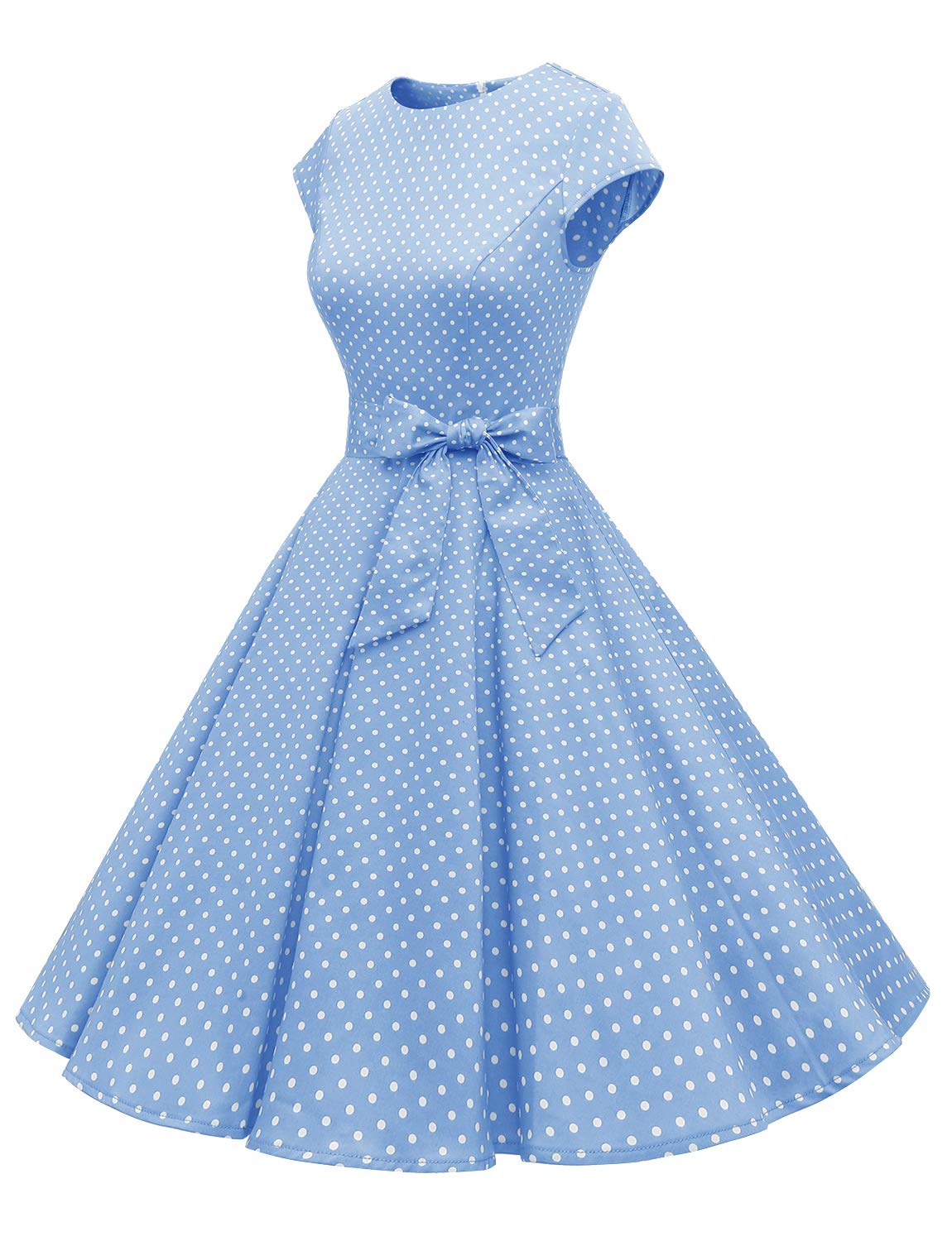 Vintage 1950s Rockabilly Prom Dress for Women - Retro Cocktail Party Dress with Flared Skirt | Perfect for Prom, Homecoming, and Swing Dance Events