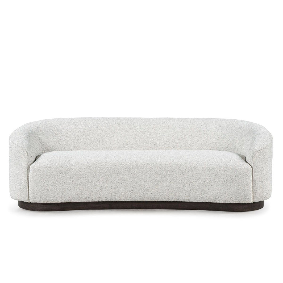 Beverly Sofa in Oatmeal - Modern Mid-Century Fabric Couch for Living Room, Lounge & Home Decor