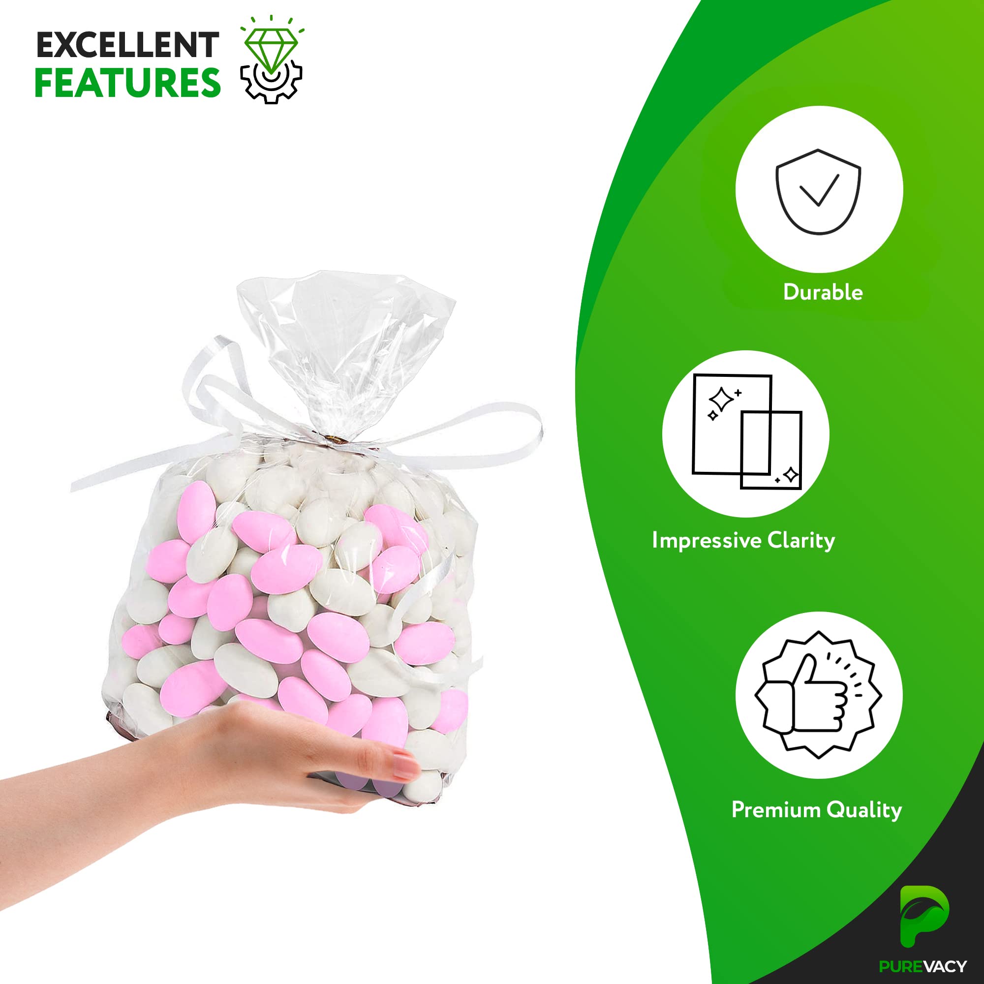 Clear Gusseted Poly Bags 8