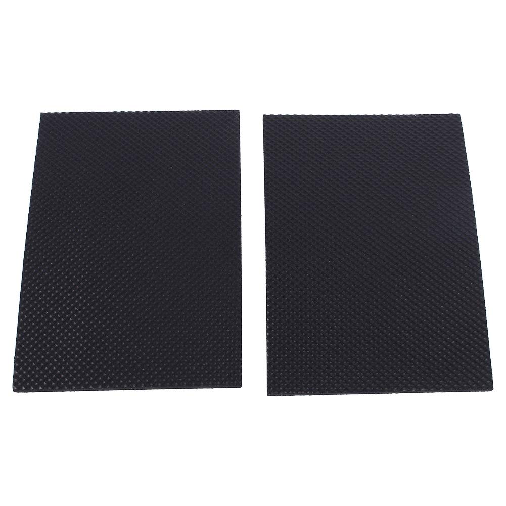 Non-Slip Self-Adhesive Rubber Table & Floor Protectors (2-Pack) - Black Chair & Sofa Leg Pads for Furniture Protection - Perfect for Hardwood Floors & Tile Surfaces