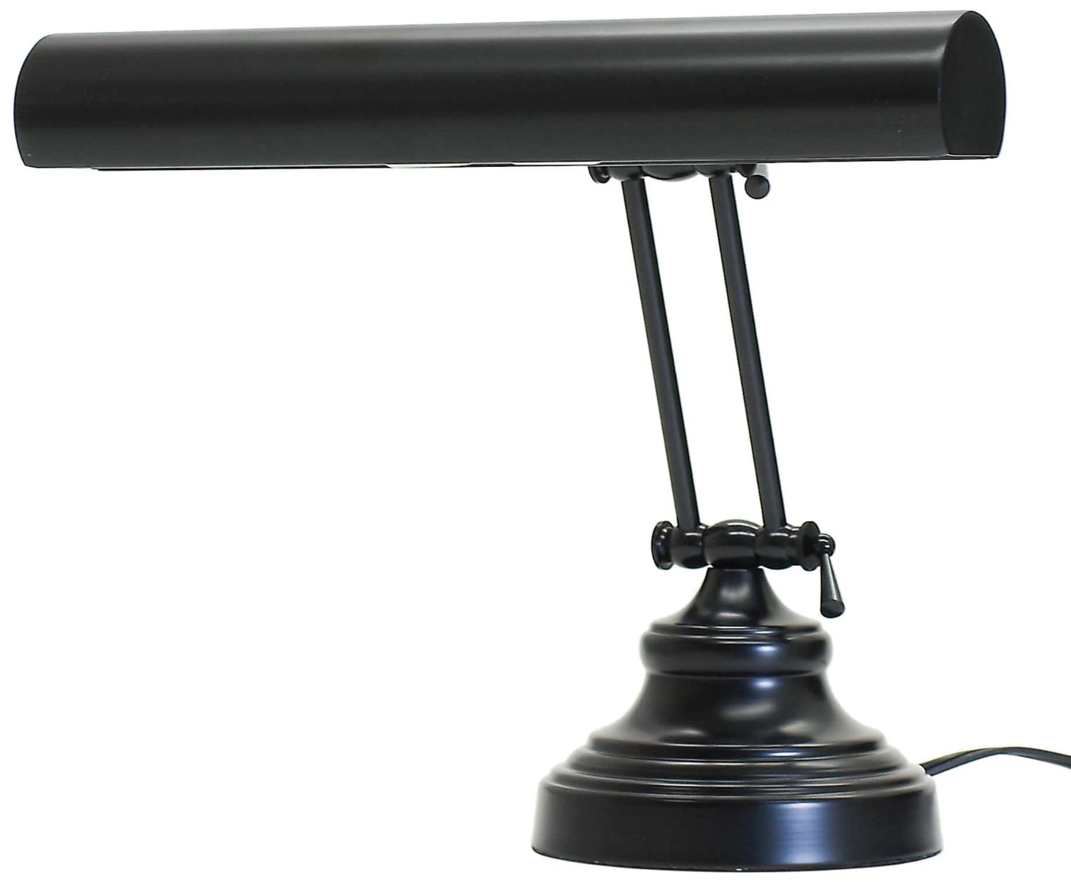 House of Troy AP14-41-7 Advent 2-Light Piano Desk Lamp, Black - Perfect for Reading, Studying & Home Office Lighting