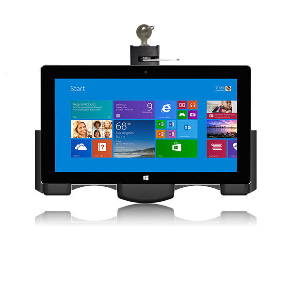 Microsoft Surface Pro 3 & 4 Car Mount Holder - Secure Lockable Tablet Stand for Vehicle - Perfect for GPS Navigation, Work & Entertainment on the Go